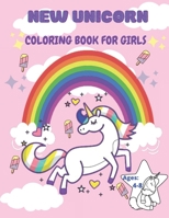 New Unicorn Coloring Book for Girls Ages 4-8 B08KSLGJHW Book Cover