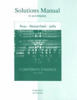 Solutions Manual to accompany Corporate Finance 0256261946 Book Cover