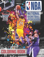 NBA National Basketball Association Coloring Book: 37 Exclusive Illustrations 1691135720 Book Cover