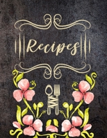 Recipes: Cookbook Favorite Recipe Collection Blank Pages Notebook for Dining Ideas Planner Organizer (Nifty Cooking) 1670464253 Book Cover