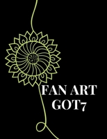 Sketchbook for fan art kpop : Black cover and Green flower Got7 | sketch your kpop|: Ahgase Fanbom | Gift for teen Girls, Boys, kpop lovers, and artists [Size 8.5X11, pages 131] 1674973381 Book Cover