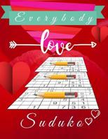 Everybody Loves Suduko: Challenging Brainteasers, Sodoku travel pocket size book advanced math puzzle books brain teasers page a day. 1079643265 Book Cover