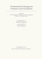 Grammatische Kategorie - Funktion Und Geschichte: 'akten Der VII. Fachtagung Der Indogermanischen Gesellschaft, Berlin, 20. Bis 25. Februar 1983' 3882262559 Book Cover