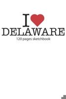 I love Delaware sketchbook: I love Delaware notebook I love Delaware diary I love Delaware booklet I love Delaware recipe book I love Delaware notebook I heart Delaware notebook I love Delaware journa 1706130112 Book Cover