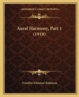 Aural Harmony, Part 1 1165269015 Book Cover