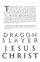 Dragon Slayer Jesus Christ: The Rise of the New World Order 0990604705 Book Cover