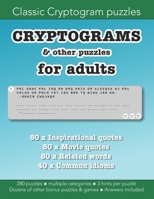 Cryptograms & other puzzles for adults: Education resources by Bounce Learning Kids B0B8RP7S6B Book Cover