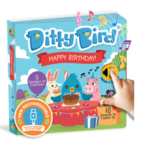 DITTY BIRD Baby Sound Book: Our Interactive First Birthday Book for Babies is The Perfect Toys for 1 Year Old boy and 1 Year Old Girl Gifts. Educational Musical Book for Toddler 1-3. Award-Winning! 0648268551 Book Cover