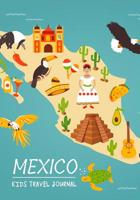 Mexico Kids Travel Journal: Diary for Children to Write In with Prompts Fun Vacation, Notebook for Writing, Doodling and Sketching, Small Lined Diary 1075149096 Book Cover