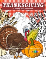 Thanksgiving coloring books for adults relaxation 170069880X Book Cover