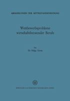 Wettbewerbsprobleme Wirtschaftsberatender Berufe 3663040658 Book Cover