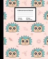 Composition Notebook: Hedgehog Wide Ruled Paper Journal Blank Lined Workbook for Teens Kids Students Girls, for Home School & Writing Notes 1712648497 Book Cover