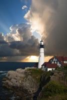 Lighthouse Standing Guard: A structure designed to emit light from a system of lamps and lenses and to serve as a navigational aid for maritime pilots at sea or on inland waterways. 179905358X Book Cover
