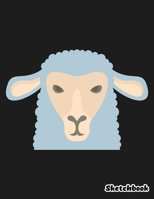 Sketchbook: Cute Sheep Sketchbook - 110 Pages 8.5"x11" Large Blank Sketchbook for Drawing, Doodling & Writing - Cute Sketch Book for Kids (Cute Animal Sketchbook Volume 15) 1672569281 Book Cover