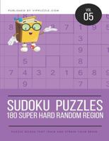 Sudoku Puzzles - 180 Super Hard Random Regions 1790104521 Book Cover