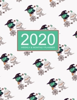 2020 Planner Weekly & Monthly 8.5x11 Inch: Halloween Gift: Mummy & Witch One Year Weekly and Monthly Planner + Calendar Views 1698926847 Book Cover