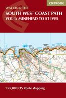 South West Coast Path Map Booklet - Vol 1: Minehead to St Ives 1786312182 Book Cover