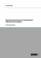 Familienunternehmen in Deutschland - Überblick und Analyse 3638643859 Book Cover