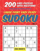 Large Print Easy Peasy Sudoku Vol 2: 200 easy puzzles with solutions plaid style 1672510120 Book Cover