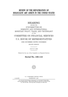 Review of the repatriation of Holocaust art assets in the United States B084DL2DZV Book Cover