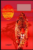 Leopard: A5 Liniertes Schreibheft F�r Sch�ler Und Lehrer 1073452700 Book Cover