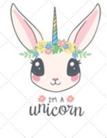 College Ruled Notebook: I am a Unicorn College Ruled Notebook for Girls with Unicorn 8.5 x 11 Standard size college ruled notebook 1691712043 Book Cover