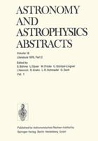 Astronomy and Astrophysics Abstracts - Literature 1976, Part 2 3662123096 Book Cover