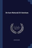 De Iure Naturali Et Gentium 1376952432 Book Cover