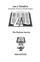 Lux e Tenebris 2020 Transactions B084QLM6DG Book Cover