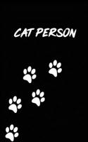 cat person, gift for cat lovers: notebook 1678585203 Book Cover