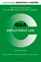 Concentrate Questions and Answers Employment Law: Law Q&A Revision and Study Guide 0198745192 Book Cover