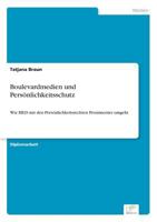 Boulevardmedien Und Personlichkeitsschutz 3838698312 Book Cover