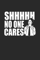 Notebook: Sarcasm Flap Hold No One Cares Gifts 120 Pages, 6X9 Inches, Graph Paper 1677416866 Book Cover