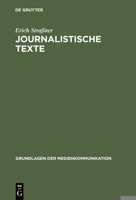 Journalistische Texte 3484371102 Book Cover