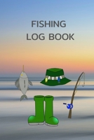 fishing log book: Record all your fishing specifics, including date, hours, species, picture of your catches, weather & location. 100 page 1703995309 Book Cover