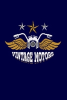Vintage Motors: Vintage American Motorcycle Gift For Indian Old Biker Motorcycle Motorbike Bikers Distressed Style Journal 6" x 9"(15.24 x 22.86 cm), 120 Pages (Motorcycle Themed Book) 1650477147 Book Cover