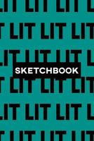 Sketchbook: Lit Typography Meme Pattern 1793394784 Book Cover