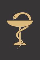 Pharmacist Notebook: College Ruled Notebook with Bowl of Hygieia Symbol 1079636013 Book Cover