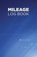 Mileage log book: Notebook and tracker: Keep a record of your vehicle miles for bookkeeping, business, expenses: blue and white cover 1096383403 Book Cover