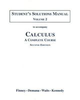 Calculus: A Complete Course, Vol. 2 020166979X Book Cover