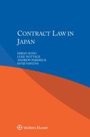Contract Law in Japan 9403507411 Book Cover