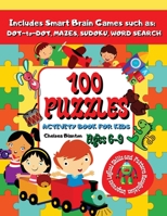 100 Puzzles: Sequence and Reasoning Growth and Mindset Large Print Focus 7561845529 Book Cover