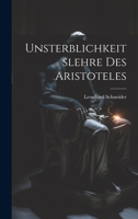 Unsterblichkeitslehre Des Aristoteles 1021753009 Book Cover