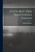 Stetigkeit Und Irrationale Zahlen 1016010109 Book Cover