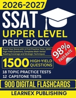 SSAT Upper Level Prep Book 2026-2027: Boost Your Score with 12 Full Practice Tests, 1500+ High-Yield Questions, Complete Math Verbal Reading Coverage and Strategic Techniques B0FWJZPBRK Book Cover