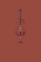 Cello: Minimal Design Blank Sheet Music Journal 6" x 9" 100 pages 1699916535 Book Cover