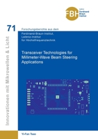 Transceiver Technologies for Millimeter-Wave Beam Steering Applications 3736977026 Book Cover