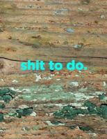 shit to do: 8.5x11 peeling paint dot grid notebook. Funny gift for your expressive friends! 1797802291 Book Cover