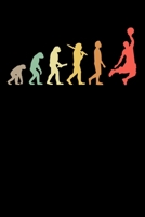 Basketball Player Notebook: Retro Basketball Evolution 6 x 9 (A5) Graph Paper Squared Journal Gift For Basketball Players (108 Pages) 1670359883 Book Cover