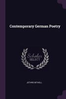 Contemporary German Poetry 1378671309 Book Cover